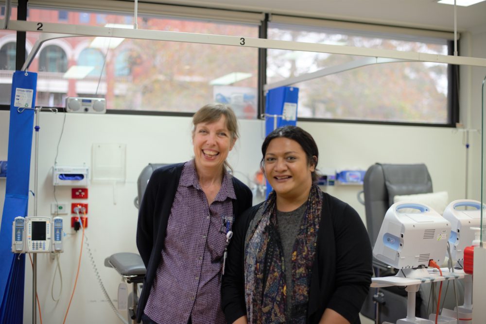 Volunteer nurse and trainee from Samoa